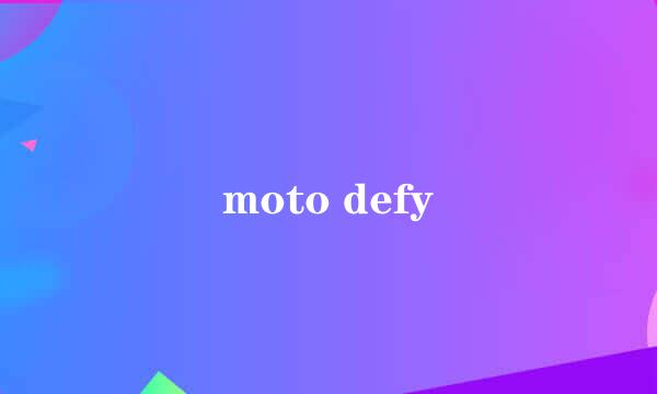 moto defy